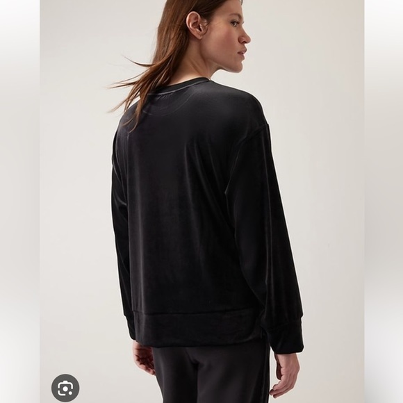 Athleta Retroplush Crewneck Velvet Sweatshirt - Picture 2 of 10